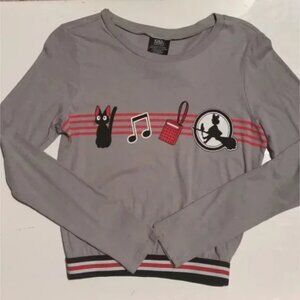 Studio Ghibli Kiki Lightweight Gray Sweatshirt Women XS NWT